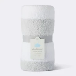 Chenille Stripe Baby Blanket - Gray And White Stripes - Cloud Island™ -Cloud Island Shop GUEST 0324882f 509f 4a9b ba22 358ea19cbf70