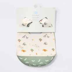 Silicone Bibs - 2pk - Animals/Cresents - Cloud Island™ -Cloud Island Shop GUEST 0864db87 d00c 4439 91c8 075a17a6097d