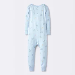 Toddler Boys' Smooth Jersey Snug Fit Union Suit - Cloud Island™ Blue