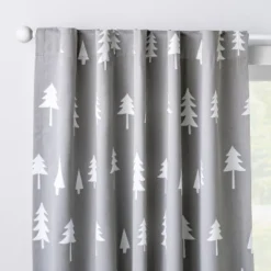 Blackout Curtain Panel Trees - Cloud Island™ Gray -Cloud Island Shop GUEST 0c1a6528 cfb3 4264 aa09 1708c1a308f8