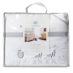 Crib Bedding Set Two By Two 4pc - Cloud Island™ Gray -Cloud Island Shop GUEST 12a99e75 ec4c 488b 96d5 b0b1c1efd70d