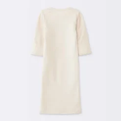 Baby 2pk Cotton Gown - Cloud Island™ Khaki Preemie