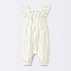 Baby Girls' Striped Gauze Long Legged Romper - Cloud Island™ Cream -Cloud Island Shop GUEST 151e4b2f 1410 47a9 9ab8 33e1752119f2