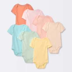 Baby 7pk Short Sleeve Bodysuit - Cloud Island™ Turquoise Blue -Cloud Island Shop GUEST 153ba0b3 3311 468e a375 d8b5cc67691c