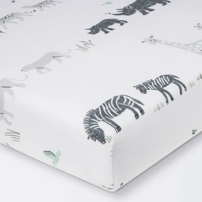 Fitted Crib Sheet - Cloud Island™ Two By Two Animals 5 Fitted Crib Sheet - Cloud Island™ Two By Two Animals - Image 5