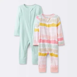Baby Girls' 2pk Zip Romper - Cloud Island™ -Cloud Island Shop GUEST 1f035297 eb04 47d5 8007 56efe4d860be