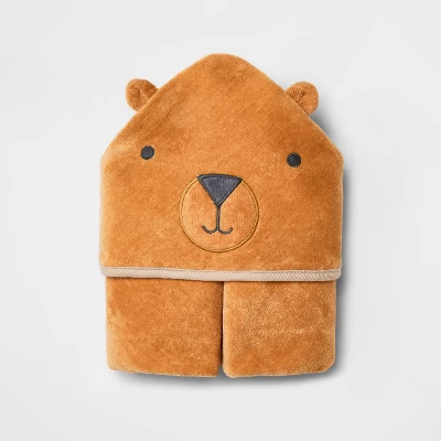 Baby 6pk Bear Bath Towel - Cloud Island™ Brown 2 Baby 6pk Bear Bath Towel - Cloud Island™ Brown - Image 2