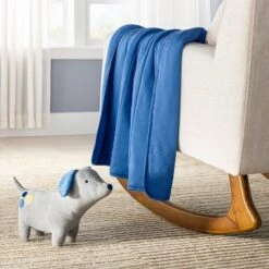 Rayon From Bamboo Quilted Baby Blanket - Blue - Cloud Island™