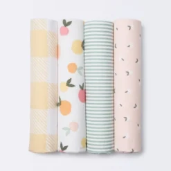 Flannel Baby Blankets Citrus - Cloud Island™ 4pk -Cloud Island Shop GUEST 266f5ff7 1456 42f1 89ae 0d0bc64a3bc0