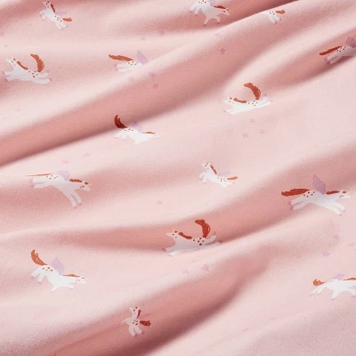 Cotton Fitted Crib Sheet - Unicorn - Cloud Island™ 2 Cotton Fitted Crib Sheet - Unicorn - Cloud Island™ - Image 2