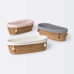 Natural Weave Oval Storage Bin With Waffle Weave Liner - Cloud Island™ 7 Natural Weave Oval Storage Bin With Waffle Weave Liner - Cloud Island™ -Cloud Island Shop GUEST 290cd034 f4d7 4299 823d 2ffe34079b0e