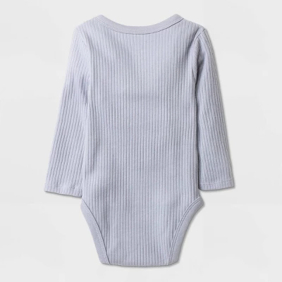 Baby Boys' 3pk Side Snap Long Sleeve Bodysuit - Cloud Island™ Gray 1 Baby Boys' 3pk Side Snap Long Sleeve Bodysuit - Cloud Island™ Gray