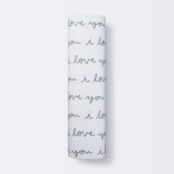 Muslin Swaddle Blanket I Love You - Cloud Island™ White 7 Muslin Swaddle Blanket I Love You - Cloud Island™ White -Cloud Island Shop GUEST 2e82ef46 427d 4db4 875c ed36e782c3db