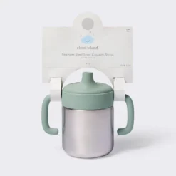8oz Stainless Steel Sippy Cup - Green - Cloud Island™ -Cloud Island Shop GUEST 2e9167f9 d0bd 489b 9b7c a9516ec7fdb2