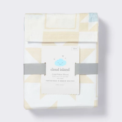 Cotton Fitted Crib Sheet - Quilt - Cloud Island™ 3 Cotton Fitted Crib Sheet - Quilt - Cloud Island™ - Image 3