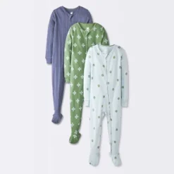 Baby Boys' 3pk Bears Tight Fit Sleep N' Play - Cloud Island™ Blue/Green -Cloud Island Shop GUEST 35f8ea13 9f74 49e0 97e9 2a473bf07e67