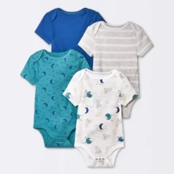 Baby 4pk Short Sleeve Bodysuit - Cloud Island™ Blue 7 Baby 4pk Short Sleeve Bodysuit - Cloud Island™ Blue -Cloud Island Shop GUEST 38142cdc 1d05 442d ba26 7b8eb58bc361