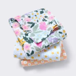 Muslin Swaddle Baby Blanket - Painterly Floral - 3pk - Cloud Island™ -Cloud Island Shop GUEST 389bef48 bee3 4aed 9058 b6877ee187bd