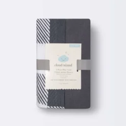 Fitted Playyard Jersey Sheet Gingham - Cloud Island™ - Gray - 2pk -Cloud Island Shop GUEST 3b6f3140 518c 48ea ac7f a96c68d78b1a