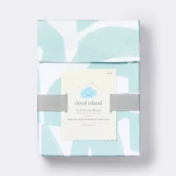 Fitted Crib Sheet Tile Print - White/Seafoam - Cloud Island™ -Cloud Island Shop GUEST 3c6e53cb 5e41 4b87 a6c8 28fe98e7313f