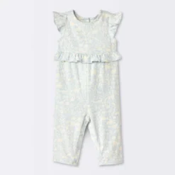 Baby Girls' Long Leg Floral Romper - Cloud Island™ Blue -Cloud Island Shop GUEST 3c8b5624 8490 49a1 a680 d45fcf92e050