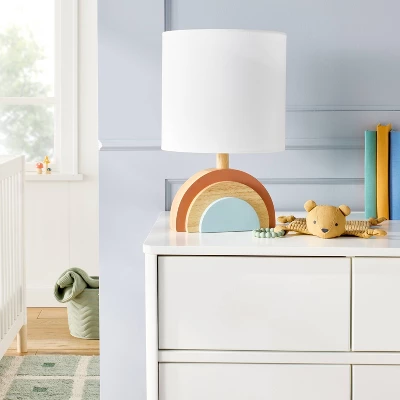 Wooden Rainbow Table Lamp (Includes LED Light Bulb) - Cloud Island™ 2 Wooden Rainbow Table Lamp (Includes LED Light Bulb) - Cloud Island™ - Image 2