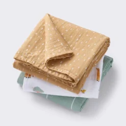 Muslin Swaddle Baby Blanket - Safari Dashes - 3pk - Cloud Island™ -Cloud Island Shop GUEST 3e56a8f2 186c 4ca3 8bd6 c95fde9fbea8