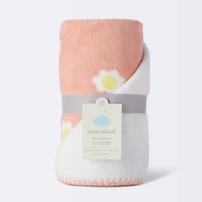 Plush Baby Blanket - Daisy - Cloud Island™ 3 Plush Baby Blanket - Daisy - Cloud Island™ - Image 3