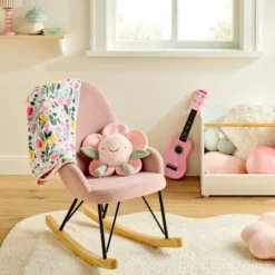 Plush Baby Blanket - Painterly Floral - Cloud Island™