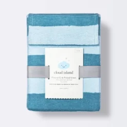 Flannel Fitted Crib Sheet - Blue Stripes - Cloud Island™ -Cloud Island Shop GUEST 40ebcdb9 970e 4cb6 9eb1 5bfbe495ef99