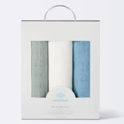 Muslin Swaddle Baby Blanket - Blue Neutrals - 3pk - Cloud Island™ 6 Muslin Swaddle Baby Blanket - Blue Neutrals - 3pk - Cloud Island™ -Cloud Island Shop GUEST 42c58f7d 0c11 439b 93b4 04739621ee7d