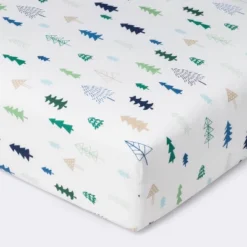 Crib Fitted Sheet Trees - Cloud Island™ - Blue -Cloud Island Shop GUEST 4366f829 cec2 4067 8dad d8d1fbb21b83