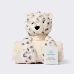 Plush Blanket With Soft Toy - Cream Leopard - Cloud Island™ -Cloud Island Shop GUEST 4370e408 bde4 4008 9a56 4c3836d99d16