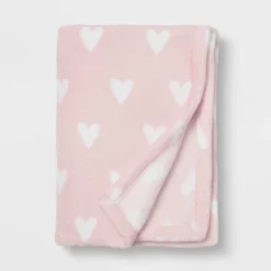 Toddler Bed Plush Blanket - Cloud Island™ Pink Heart -Cloud Island Shop GUEST 4466e329 87cf 4b48 b43e 51d4923456c1