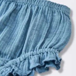 Baby Girls' 2pc Embroidered Floral Gauze Top & Bottom Set - Cloud Island™ Blue -Cloud Island Shop GUEST 471a329b 96d6 40ac 93d8 49ee0b195956