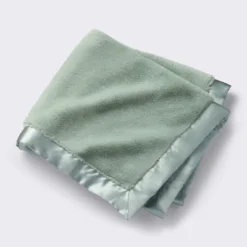 Solid Satin Edge Plush Blanket - Green - Cloud Island™ -Cloud Island Shop GUEST 4ba2c7f5 9414 4ec2 9336 3df45fbe593b