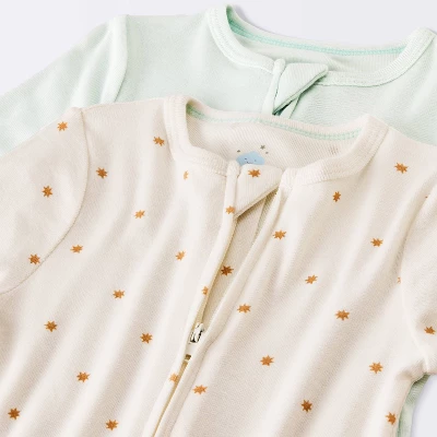 Baby 2pk Stars Soft Blend Sleep N' Play - Cloud Island™ Green 2 Baby 2pk Stars Soft Blend Sleep N' Play - Cloud Island™ Green - Image 2