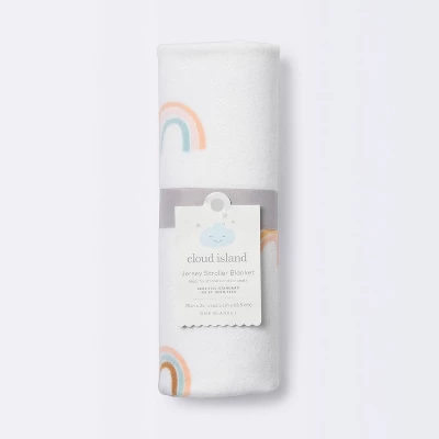Brushed Jersey Stroller Blanket Rainbow - Cloud Island™ 3 Brushed Jersey Stroller Blanket Rainbow - Cloud Island™ - Image 3