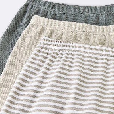 Baby 3pk Cotton Jogger Pants - Cloud Island™ Gray 2 Baby 3pk Cotton Jogger Pants - Cloud Island™ Gray - Image 2