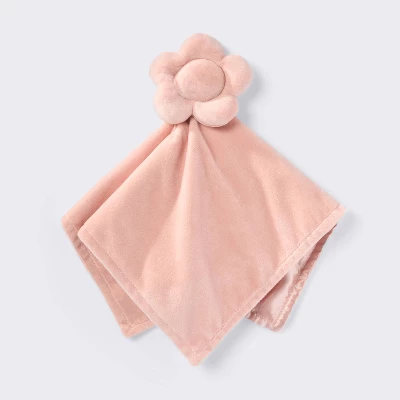 Plush Security Blanket - Pink Flower - Cloud Island™ 3 Plush Security Blanket - Pink Flower - Cloud Island™ - Image 3