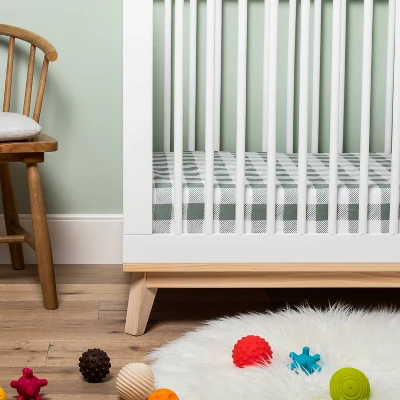 Fitted Crib Sheet - Cloud Island™ Green Gingham 1 Fitted Crib Sheet - Cloud Island™ Green Gingham