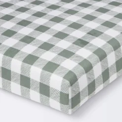 Fitted Crib Sheet - Cloud Island™ Green Gingham 9 Fitted Crib Sheet - Cloud Island™ Green Gingham -Cloud Island Shop GUEST 5bd2223d 6a5c 4e0e 862c 634f34f86d56