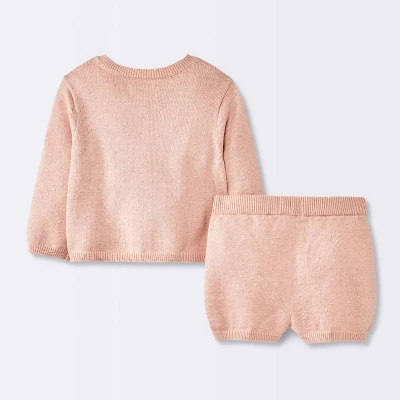 Baby Girls' 2pc Pointelle Sweater Set - Cloud Island™ Pink -Cloud Island Shop GUEST 60a81868 fc75 4714 aae2 a54d32ad3b5a