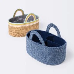 Coiled Rope Diaper Caddy With Dividers - Cloud Island™ Navy -Cloud Island Shop GUEST 63ab274b e4c1 4d68 b50e aa2ee05f4591