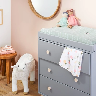 Plush Changing Pad Cover I Love You Script - Cloud Island™ Mint 1 Plush Changing Pad Cover I Love You Script - Cloud Island™ Mint