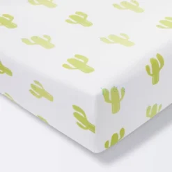 Fitted Crib Sheet Cactus - Cloud Island™ - White -Cloud Island Shop GUEST 6634c953 f353 4c6a aa0f 148b29c90493