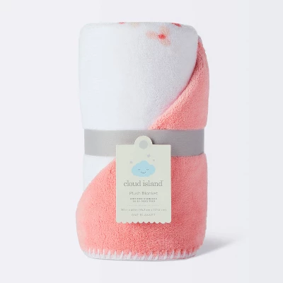 Plush Baby Blanket - Small Floral - Cloud Island™ 3 Plush Baby Blanket - Small Floral - Cloud Island™ - Image 3