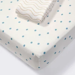 Fitted Jersey Crib Sheet - Dots & Squiggles - 2pk - Cloud Island™ -Cloud Island Shop GUEST 6c6f9f09 85d4 48f2 8220 68b094ebe349