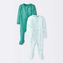 Baby Boys' 2pk Cozy Wide Ribbed Animals Sleep N' Play - Cloud Island™ Blue -Cloud Island Shop GUEST 6df9f6ca 37cb 46f7 97fd cad6e17ce3e8