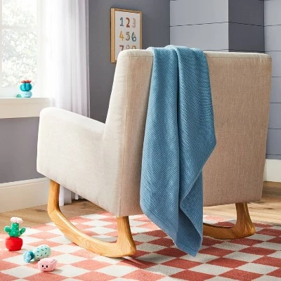 Knit Baby Blanket - Blue - Cloud Island™ 1 Knit Baby Blanket - Blue - Cloud Island™